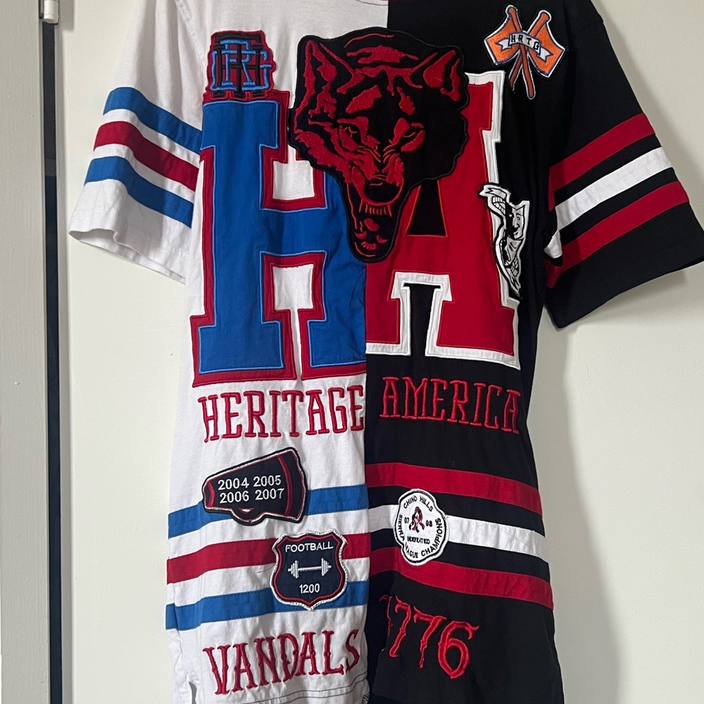 Heritage America Graphic Tee in Red, Blue, and White